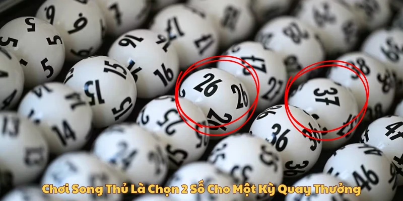 Chơi song thủ là chọn 2 số cho một kỳ quay thưởng